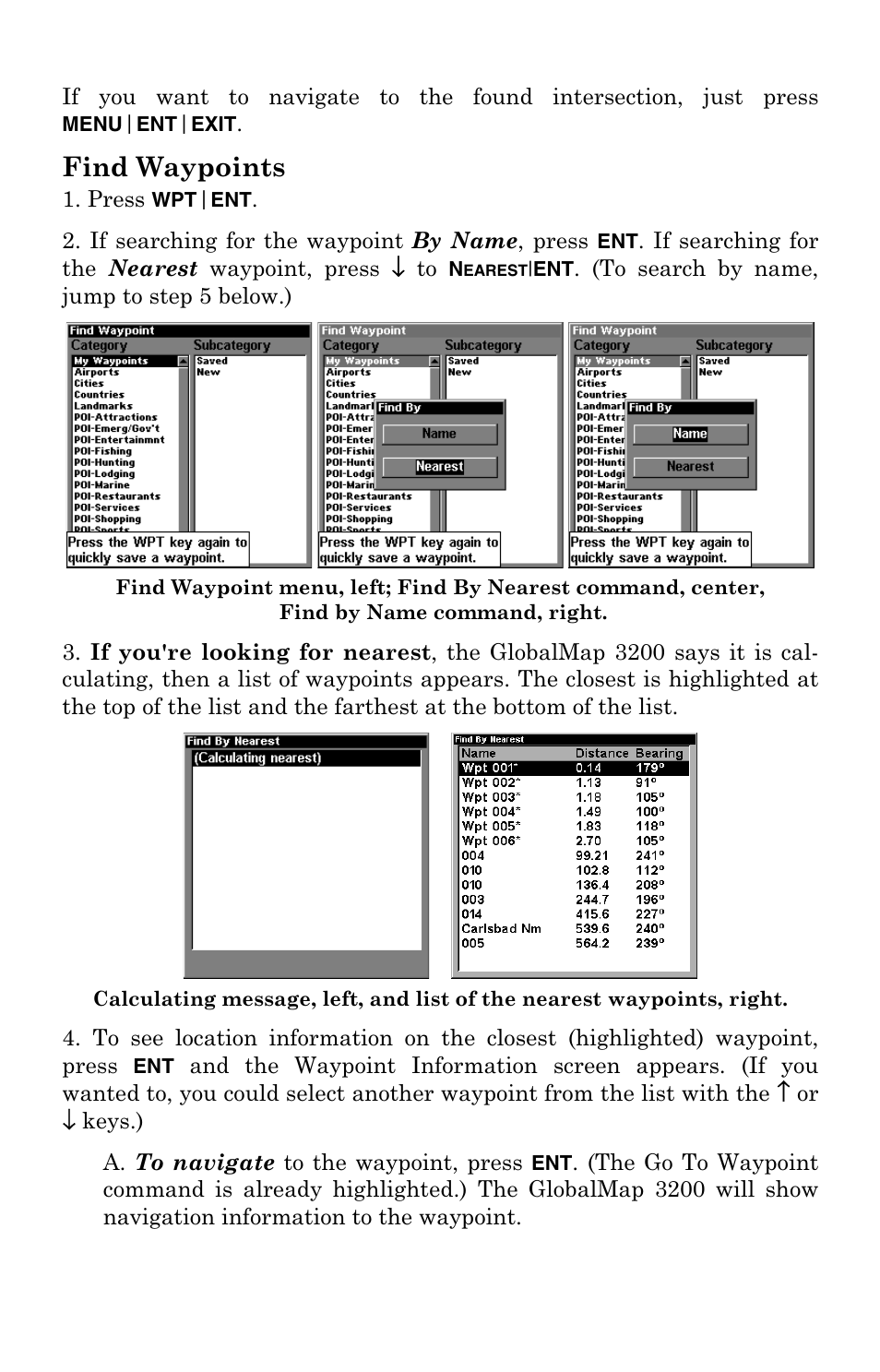 Find waypoints | Lowrance electronic 3200 User Manual | Page 113 / 128