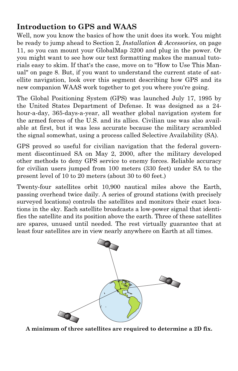 Introduction to gps and waas | Lowrance electronic 3200 User Manual | Page 12 / 128