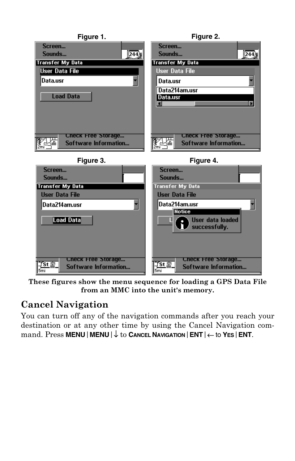 Cancel navigation | Lowrance electronic 3200 User Manual | Page 57 / 128