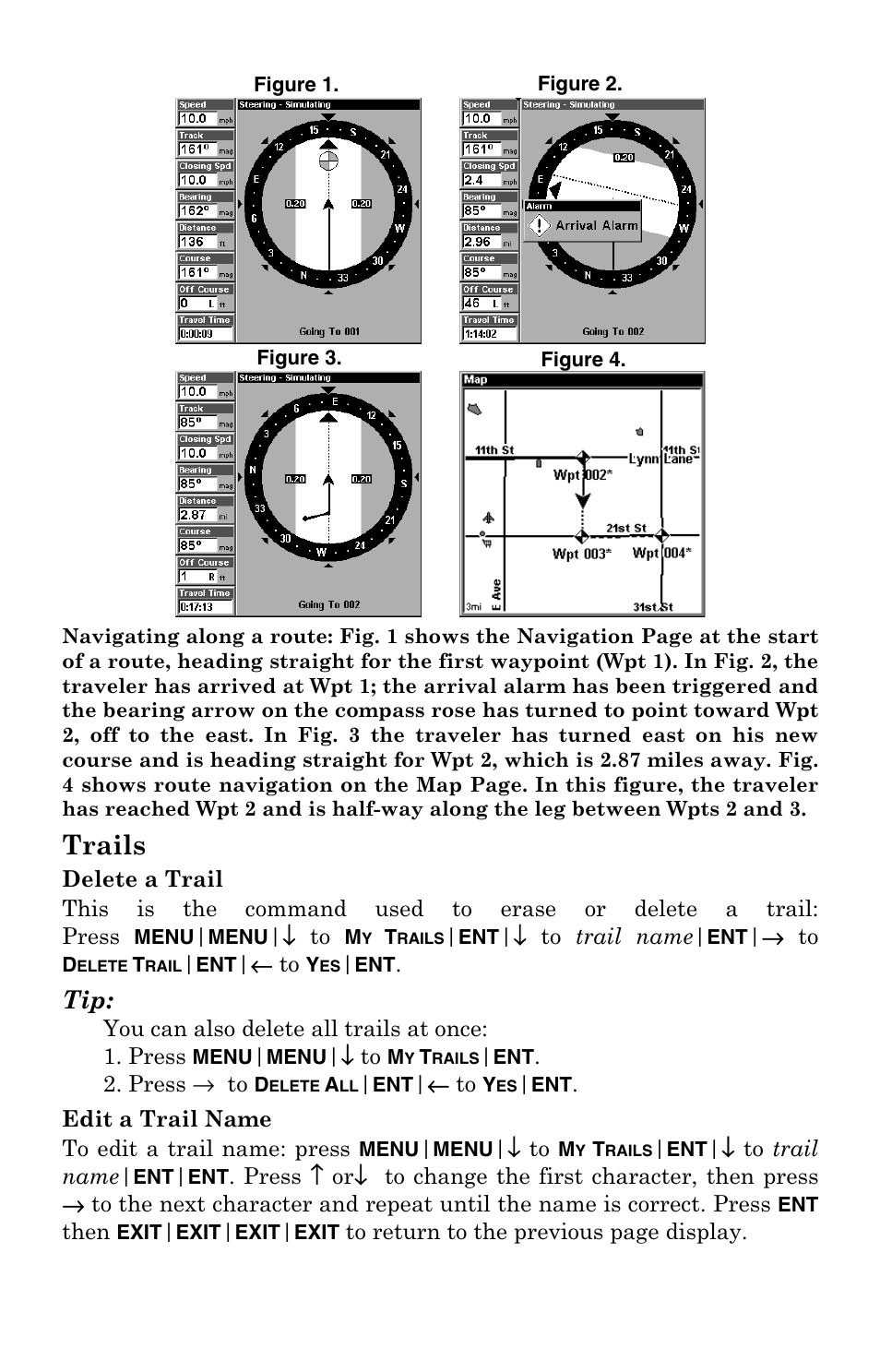 Trails | Lowrance electronic 3200 User Manual | Page 67 / 128