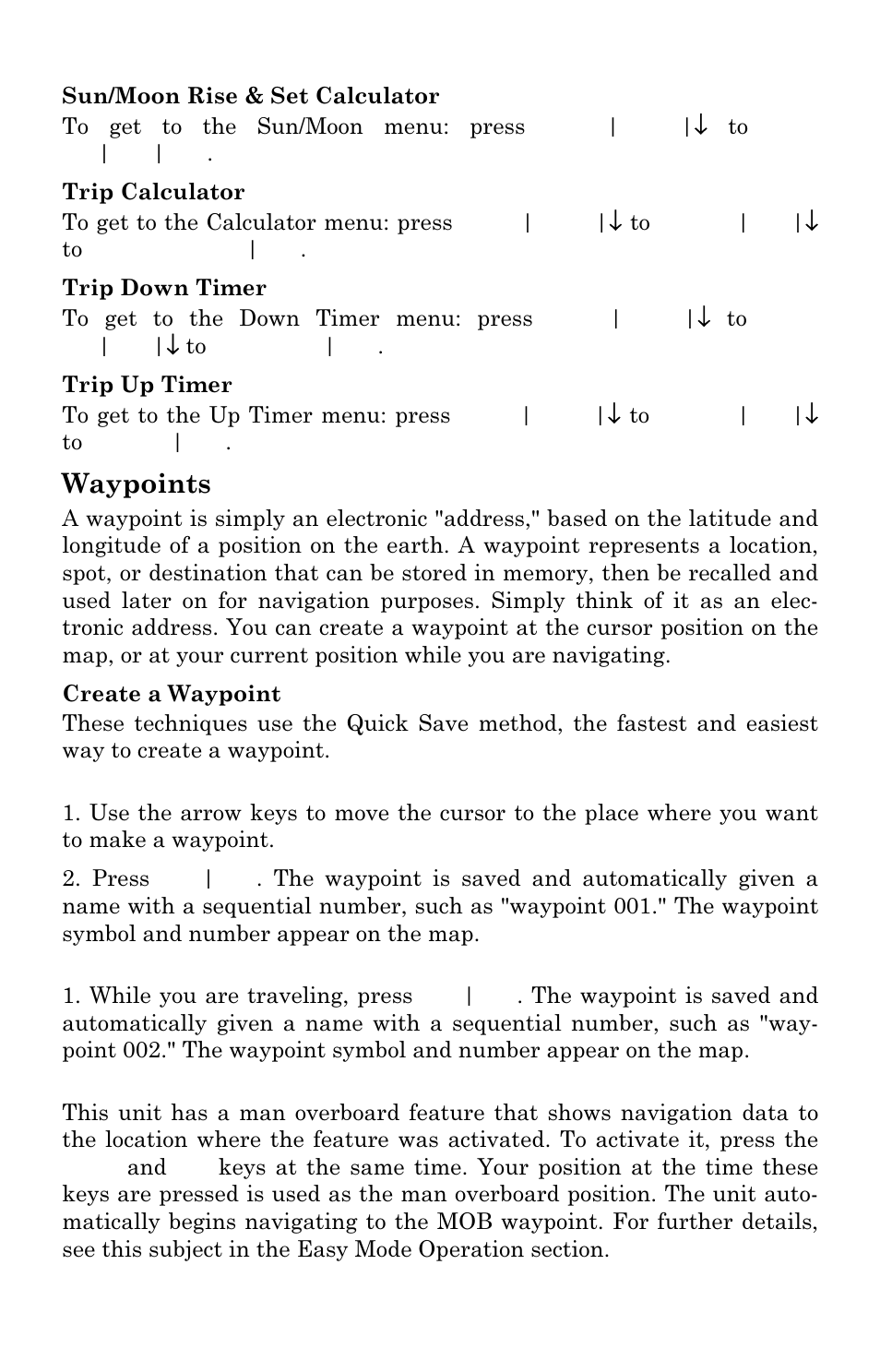 Waypoints | Lowrance electronic IFINDER PRO User Manual | Page 67 / 132