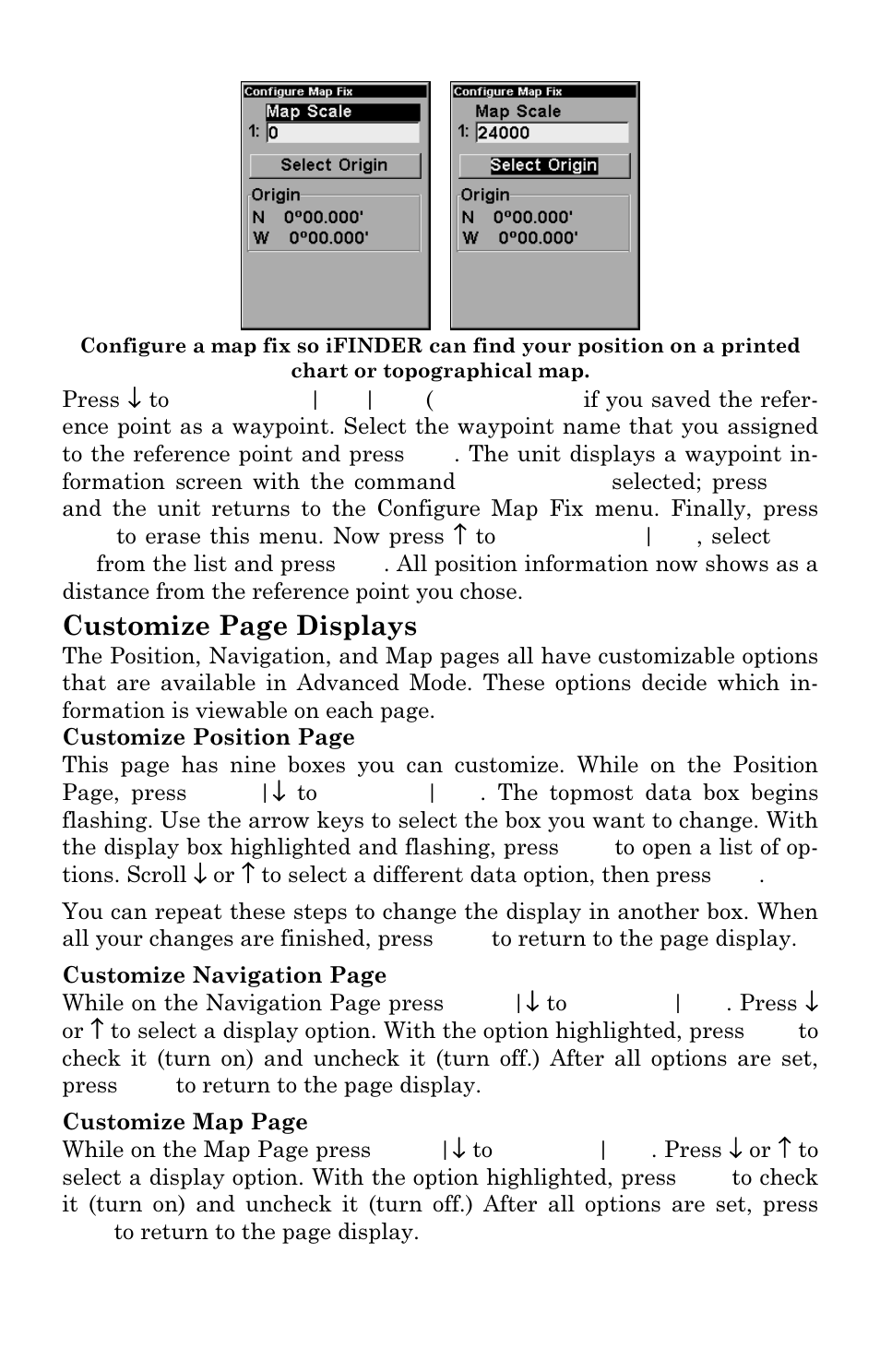 Customize page displays | Lowrance electronic IFINDER PRO User Manual | Page 78 / 132