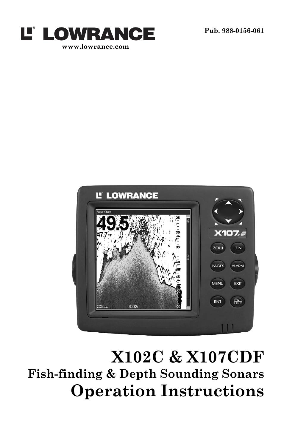 Lowrance electronic X102C User Manual | 92 pages