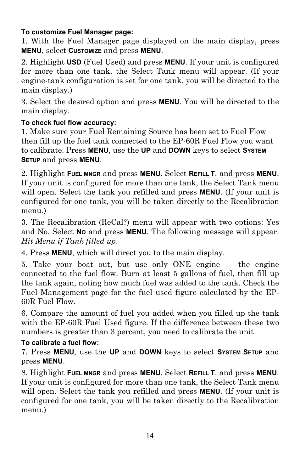 Lowrance electronic EP-60R User Manual | Page 14 / 48