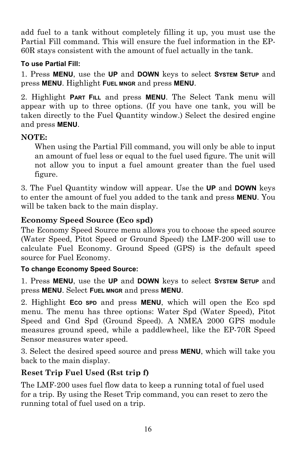Lowrance electronic EP-60R User Manual | Page 16 / 48
