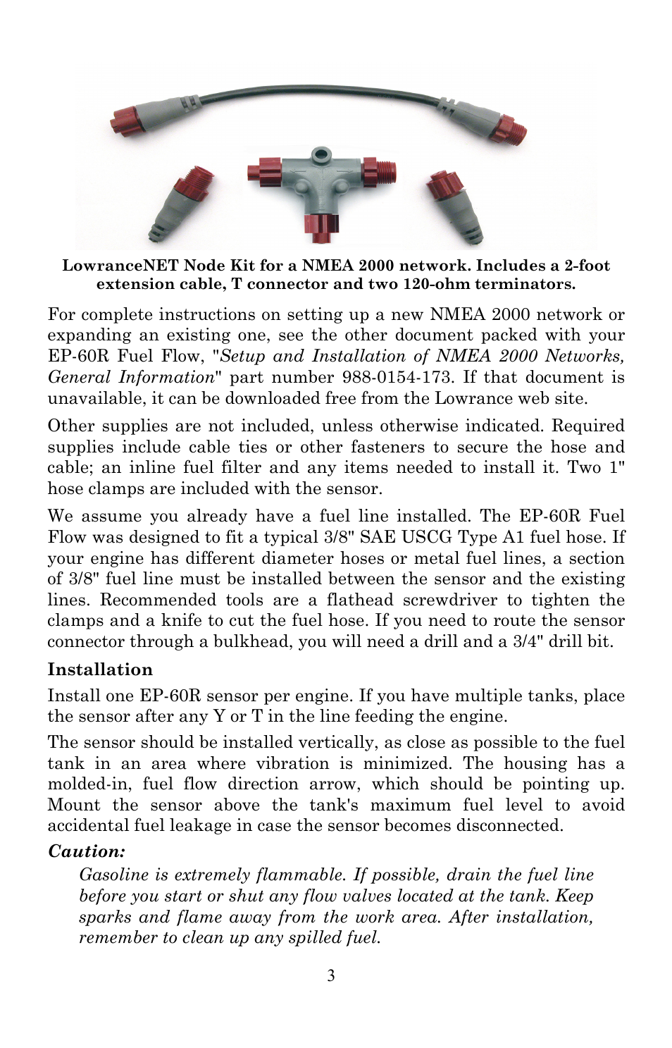 Lowrance electronic EP-60R User Manual | Page 3 / 48