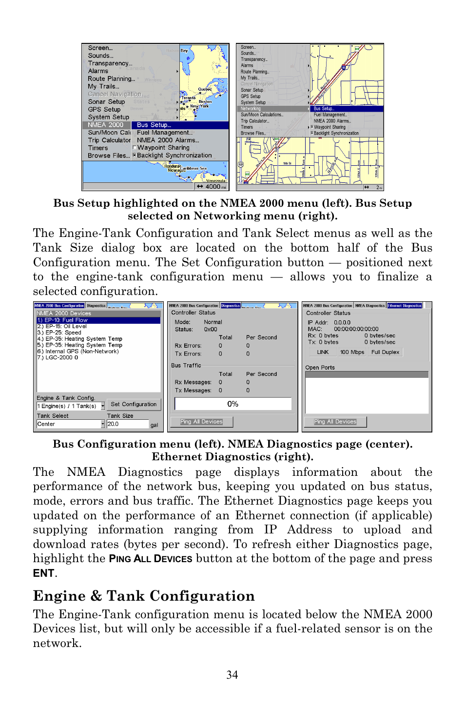 Engine & tank configuration | Lowrance electronic EP-60R User Manual | Page 34 / 48