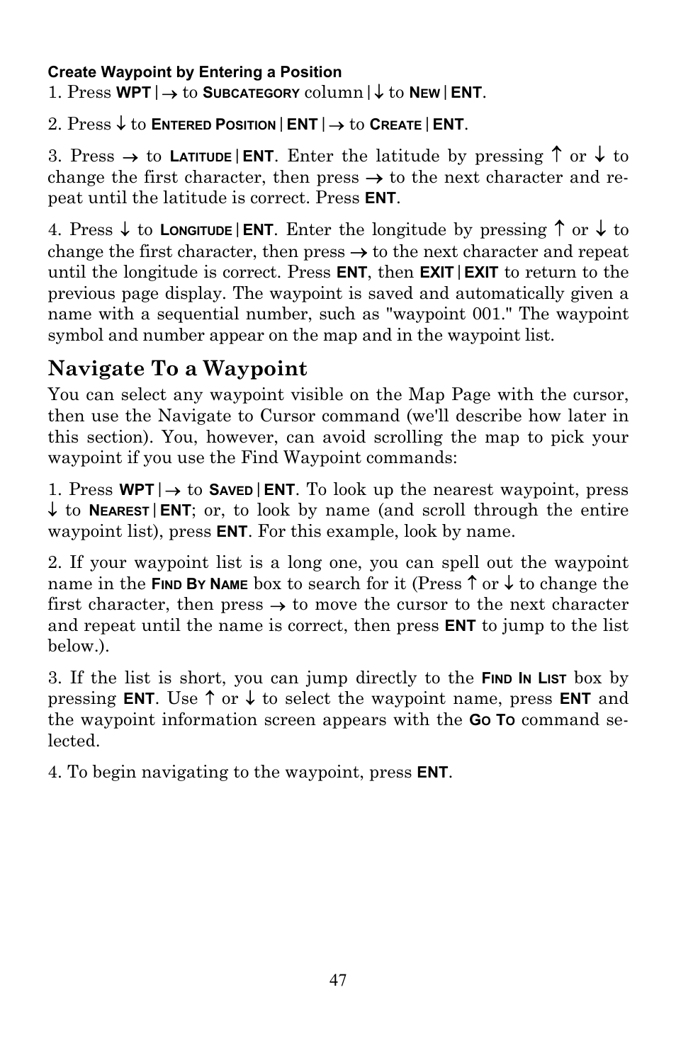 Navigate to a waypoint | Lowrance electronic Lowrance GlobalMap 7200C User Manual | Page 55 / 168