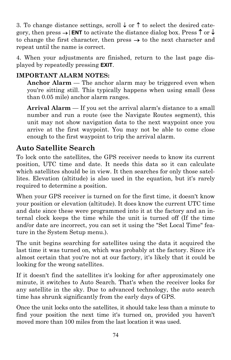 Auto satellite search | Lowrance electronic Lowrance GlobalMap 7200C User Manual | Page 82 / 168
