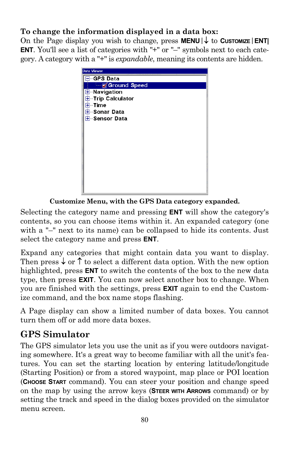 Gps simulator | Lowrance electronic Lowrance GlobalMap 7200C User Manual | Page 88 / 168