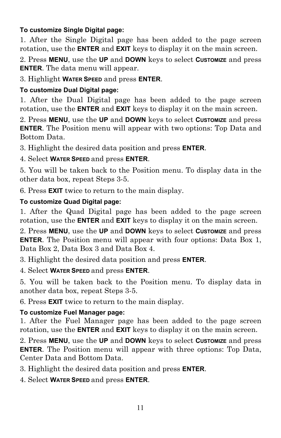 Lowrance electronic Electronic Speed Sensor EP-70R User Manual | Page 11 / 16