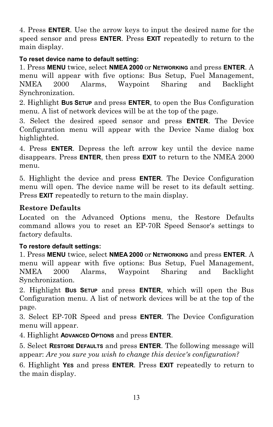 Lowrance electronic Electronic Speed Sensor EP-70R User Manual | Page 13 / 16