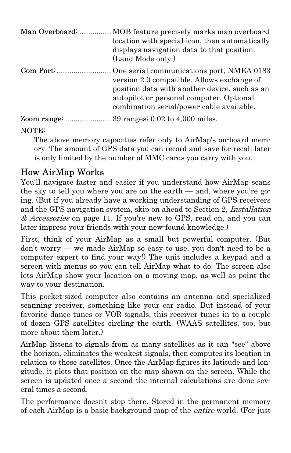 How airmap works | Lowrance electronic 500 User Manual | Page 11 / 132