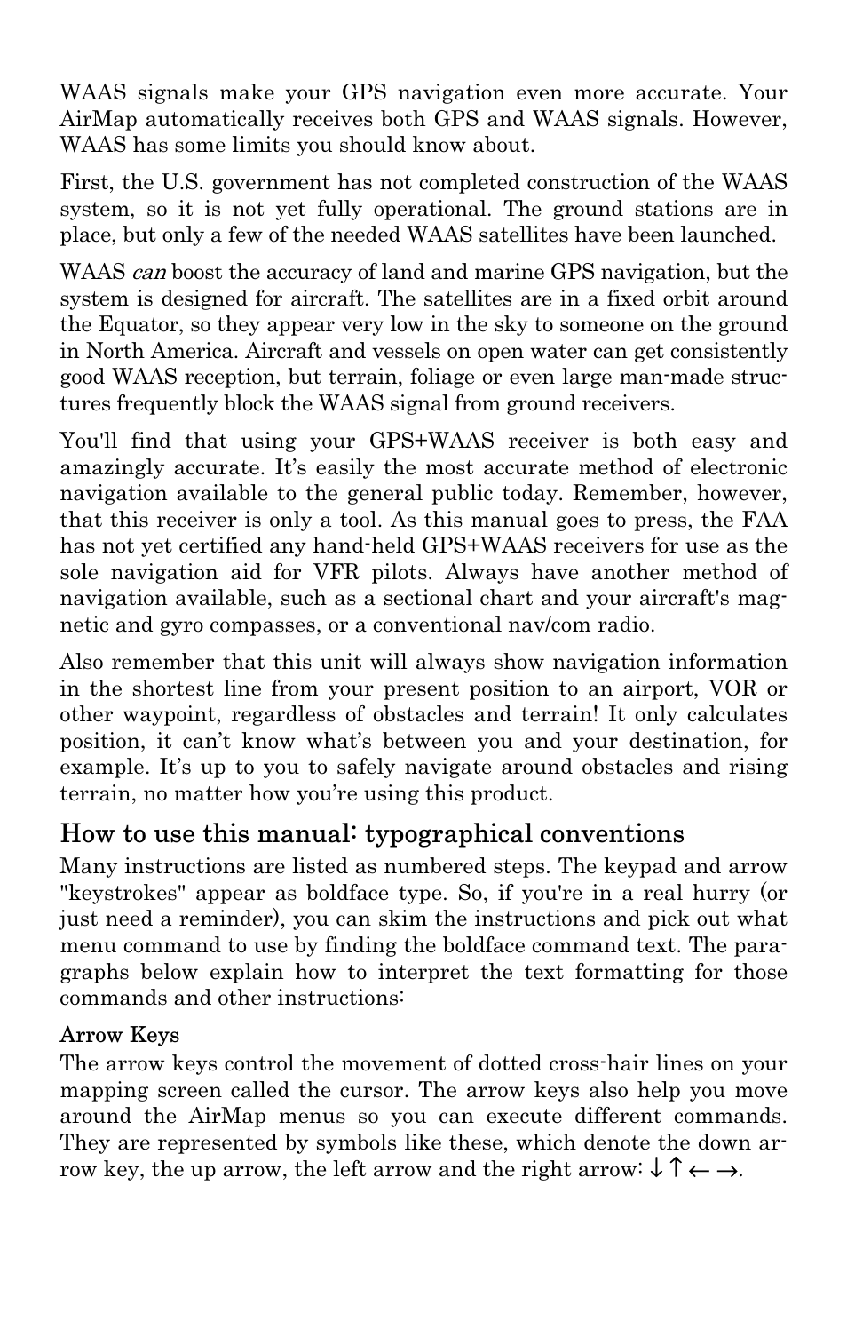 How to use this manual: typographical conventions | Lowrance electronic 500 User Manual | Page 15 / 132