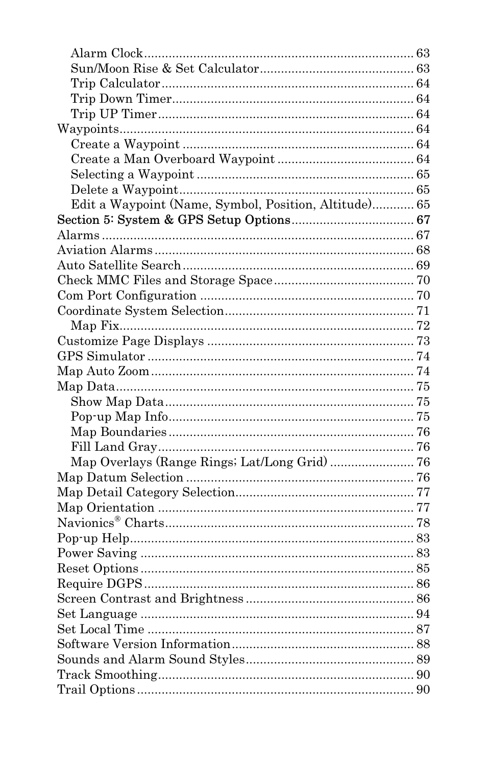 Lowrance electronic 500 User Manual | Page 5 / 132