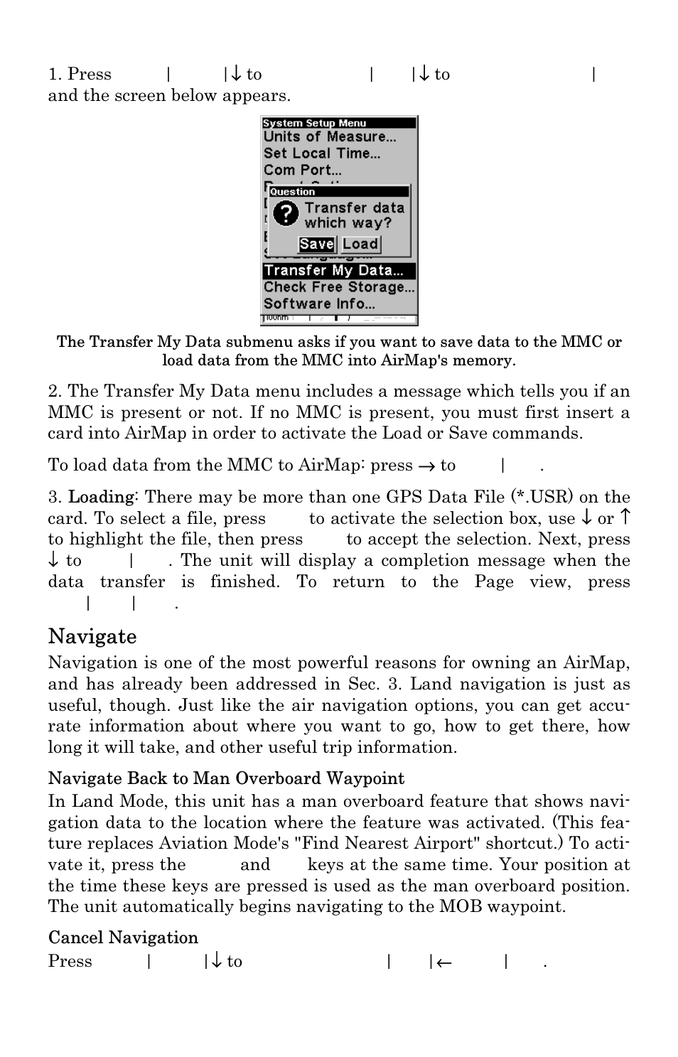 Navigate | Lowrance electronic 500 User Manual | Page 59 / 132