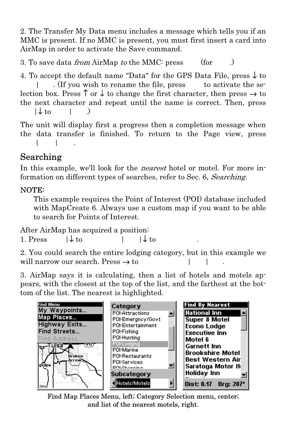 Searching | Lowrance electronic 500 User Manual | Page 66 / 132