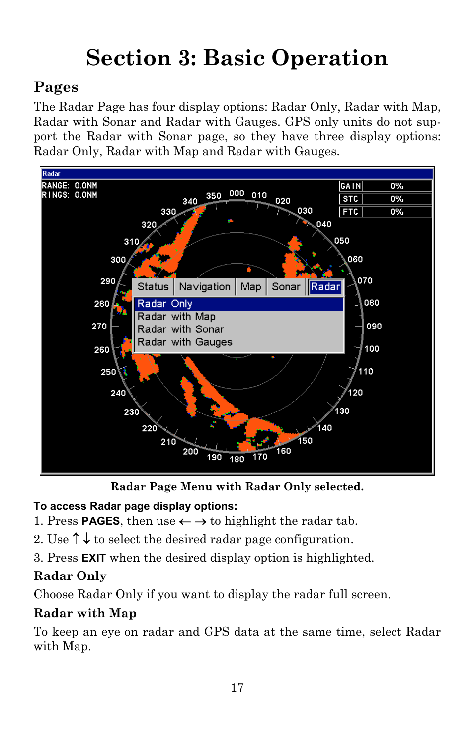 Pages | Lowrance electronic LRA-1000 User Manual | Page 23 / 60