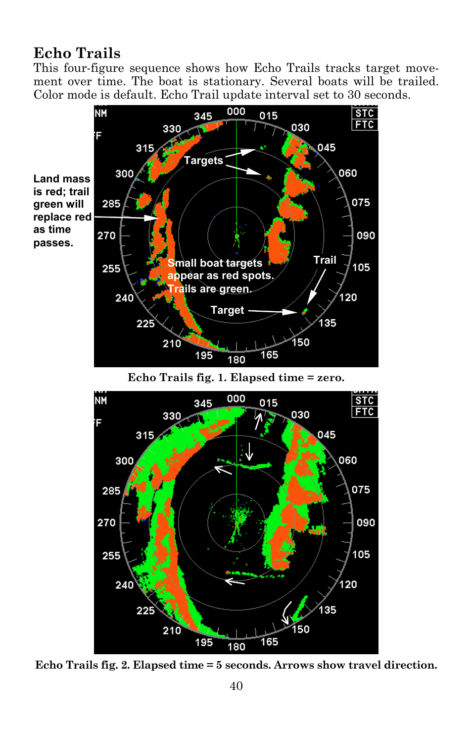 Echo trails | Lowrance electronic LRA-1000 User Manual | Page 46 / 60