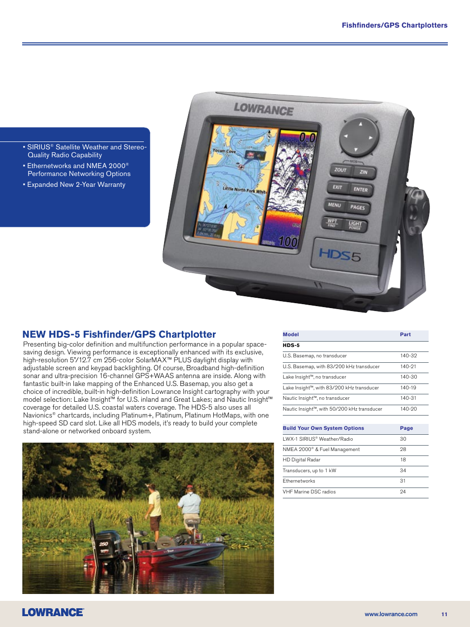 New hds-5 fishfinder/gps chartplotter | Lowrance electronic Nautic Insight HDS-5m User Manual | Page 11 / 48