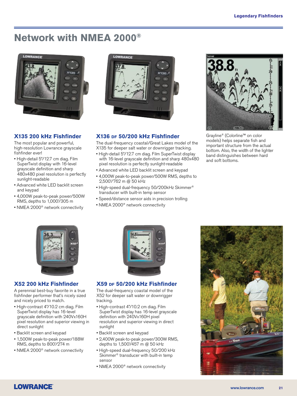Network with nmea 2000, X136 | Lowrance electronic Nautic Insight HDS-5m User Manual | Page 21 / 48