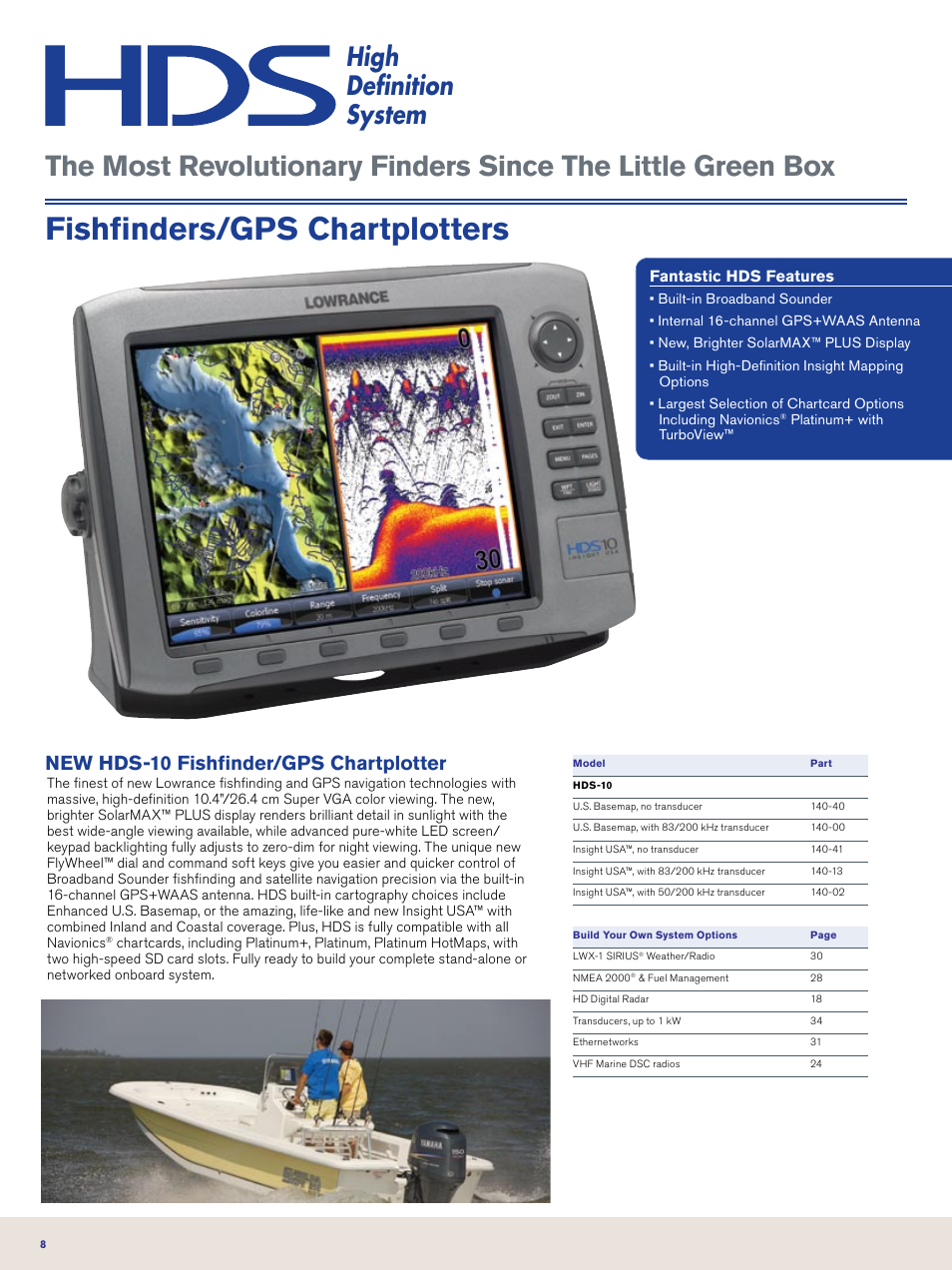 Fishfinders/gps chartplotters, High definition system, New hds-10 fishfinder/gps chartplotter | Lowrance electronic Nautic Insight HDS-5m User Manual | Page 8 / 48