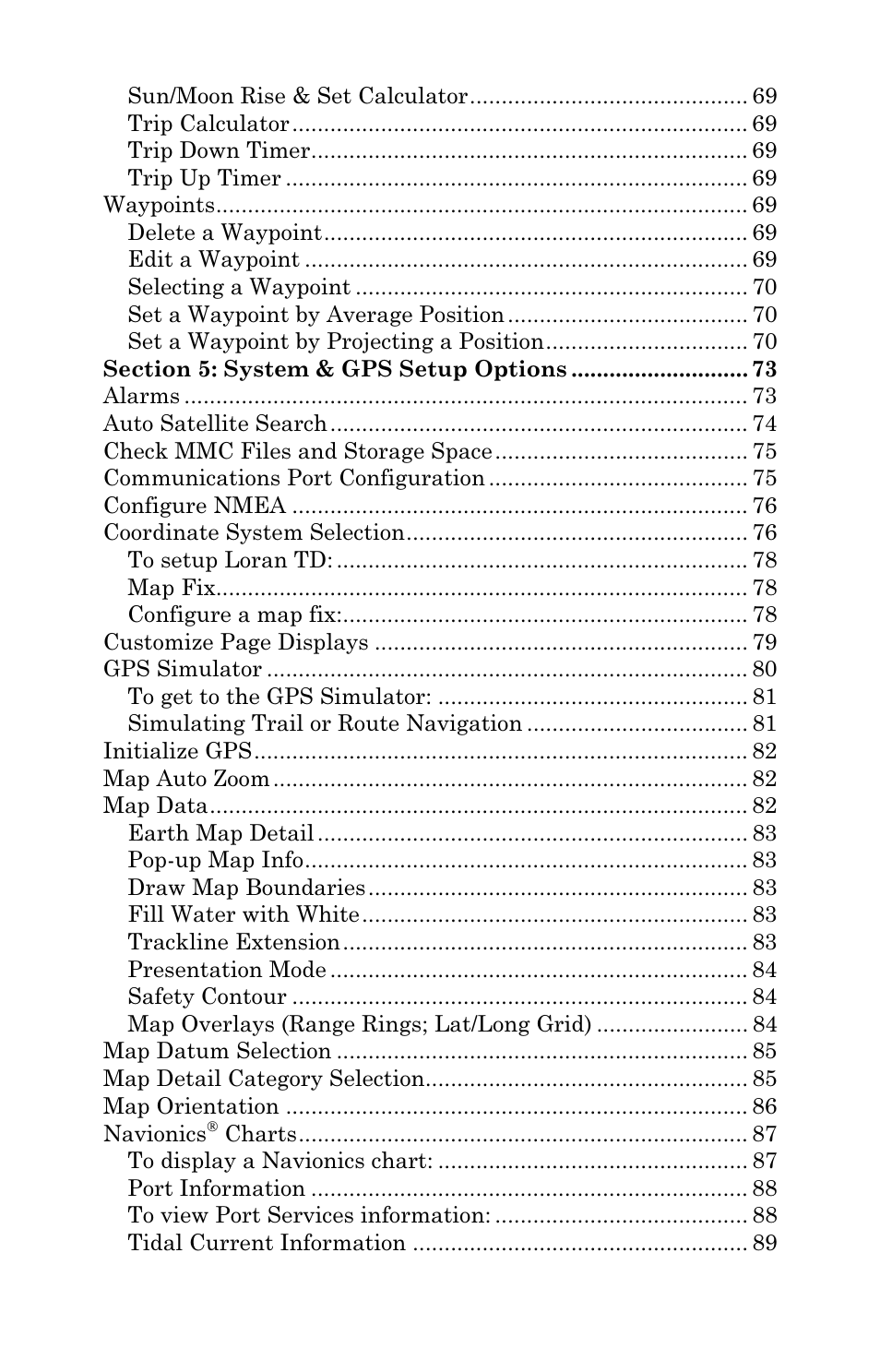 Lowrance electronic Lowrance GlobalMap 6500C User Manual | Page 5 / 144