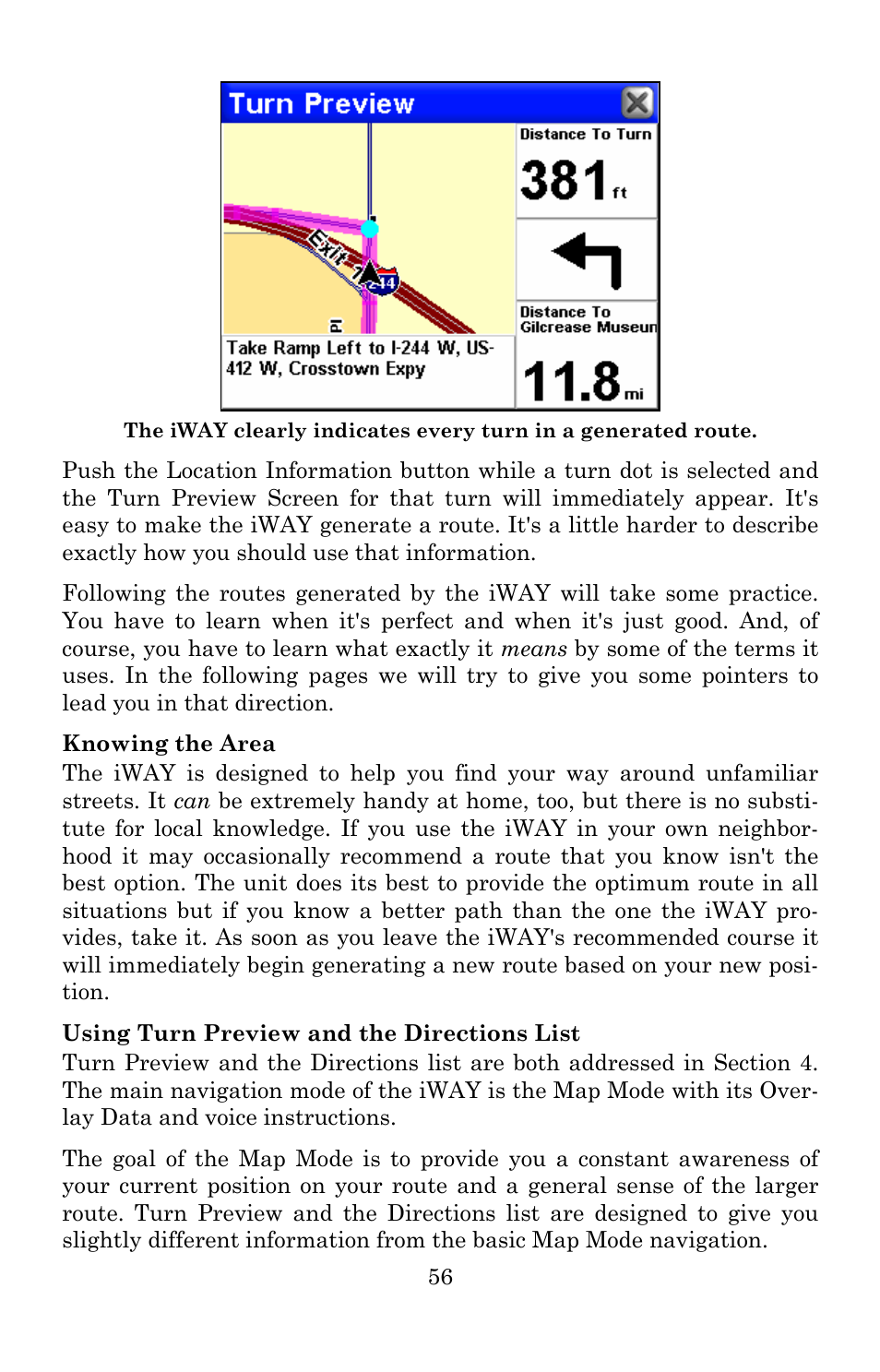 Lowrance electronic Lowrance iWAY 250C User Manual | Page 62 / 76