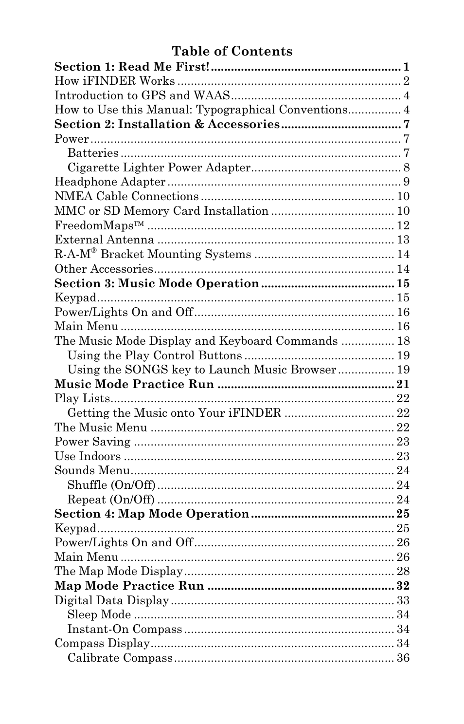 Lowrance electronic Mapping GPS & MP3 Player User Manual | Page 3 / 124