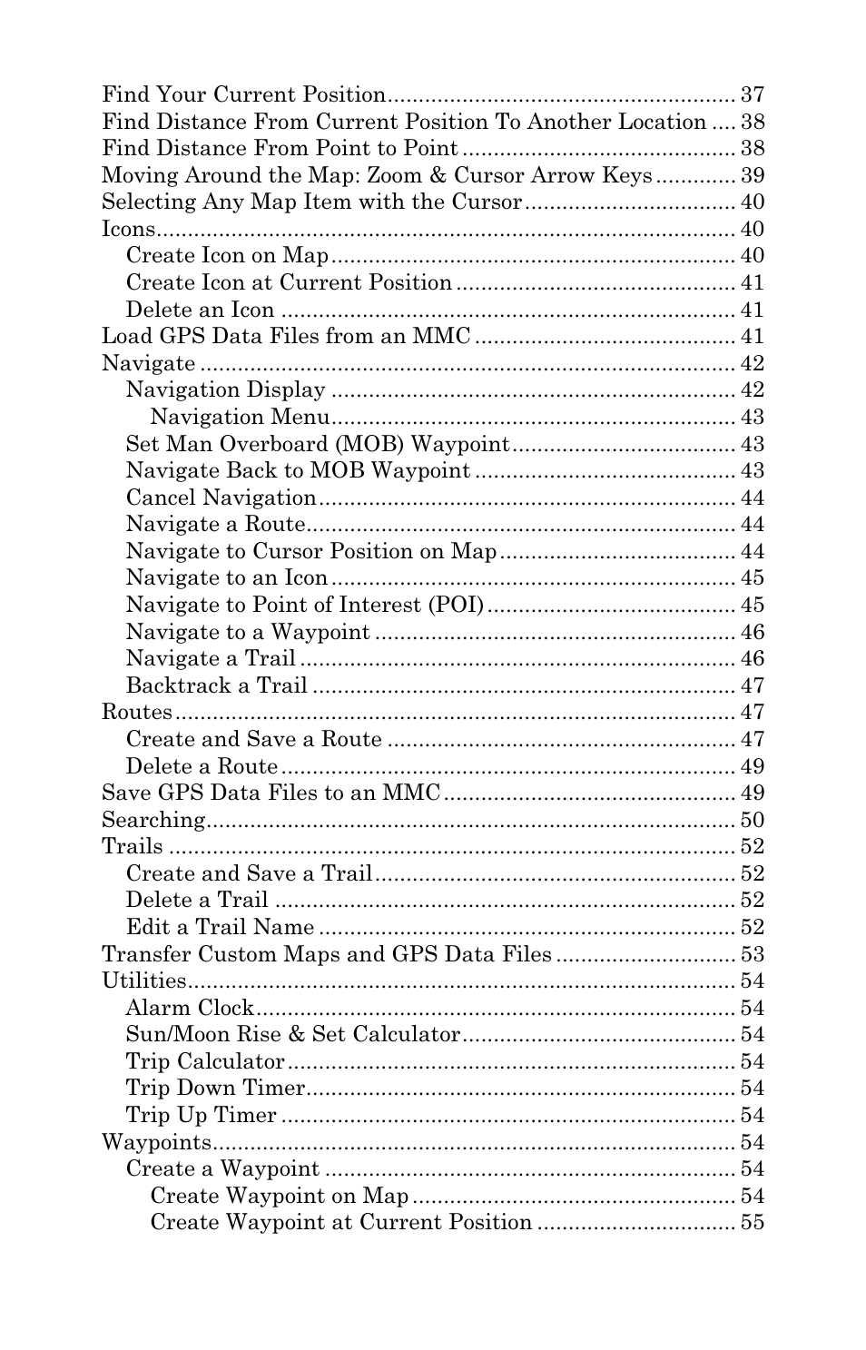 Lowrance electronic Mapping GPS & MP3 Player User Manual | Page 4 / 124