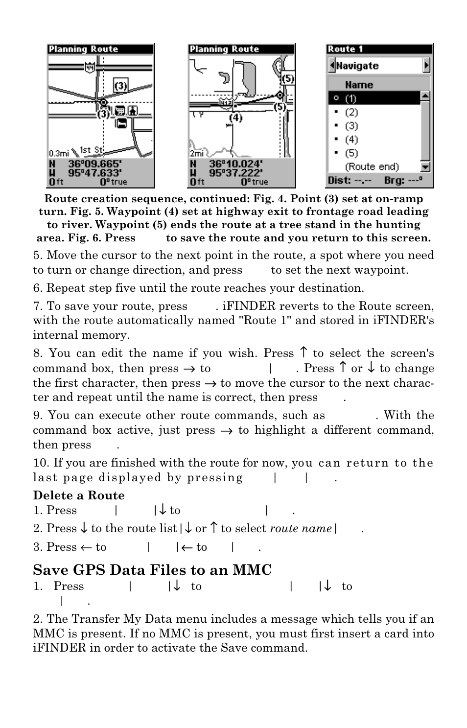 Save gps data files to an mmc | Lowrance electronic Mapping GPS & MP3 Player User Manual | Page 55 / 124