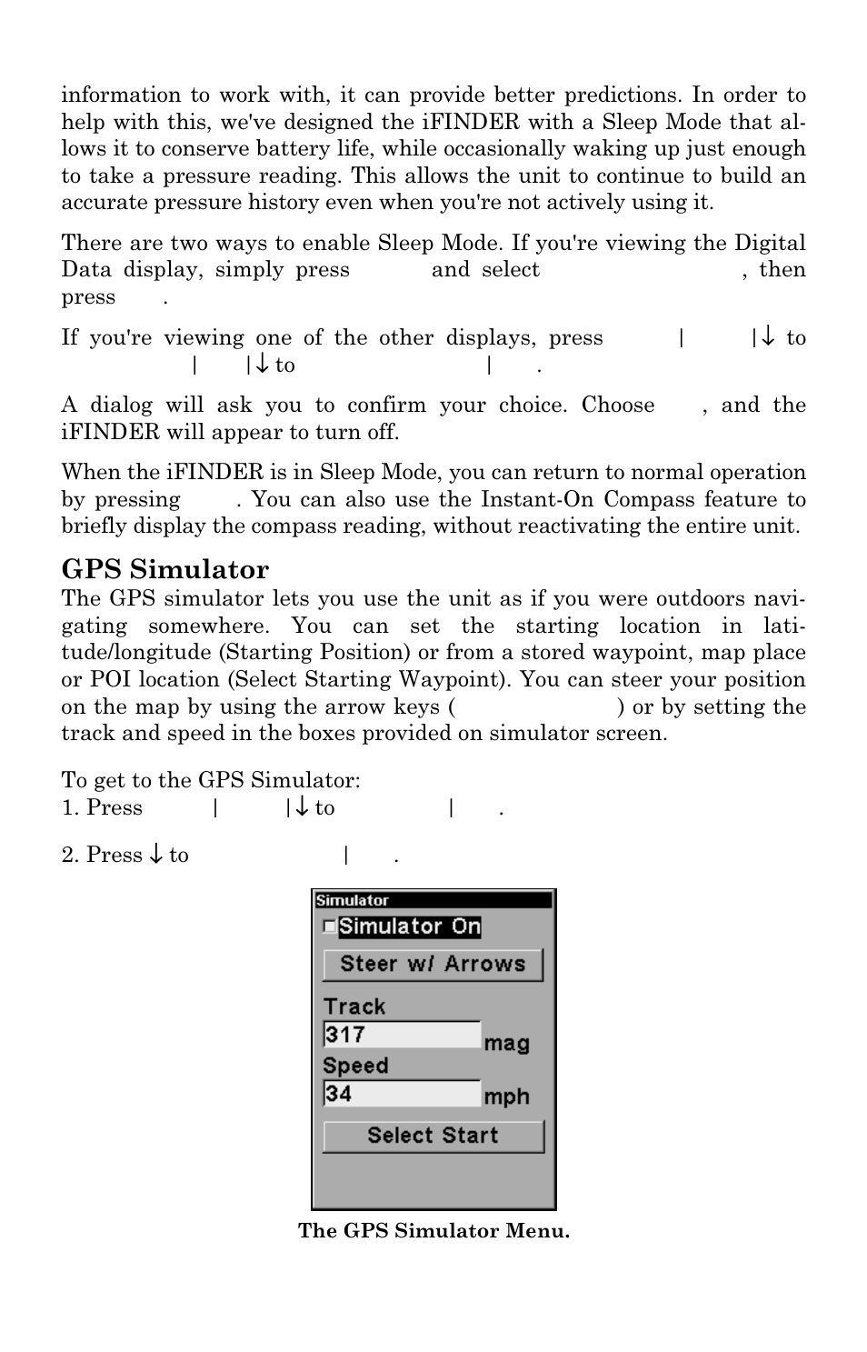Gps simulator | Lowrance electronic Mapping GPS & MP3 Player User Manual | Page 72 / 124