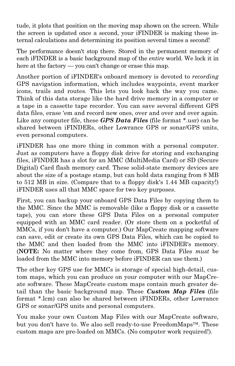 Lowrance electronic Mapping GPS & MP3 Player User Manual | Page 9 / 124
