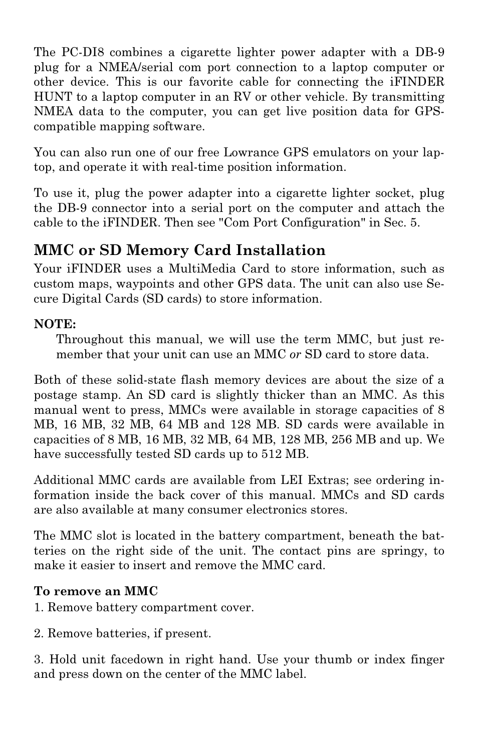 Lowrance electronic Handheld Mapping GPS Receiver User Manual | Page 22 / 140