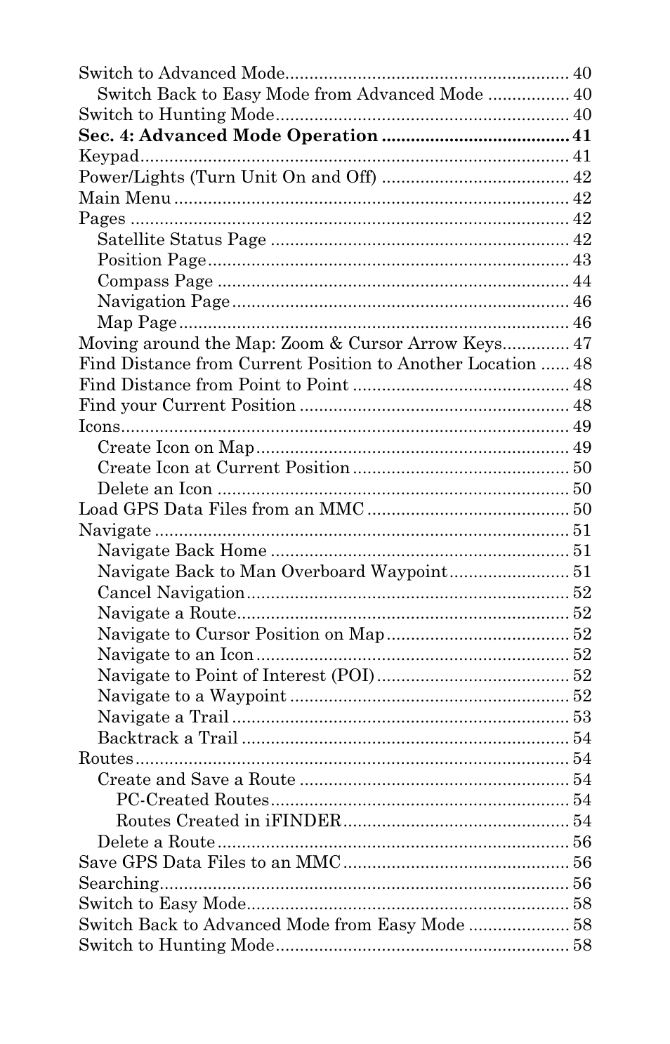 Lowrance electronic Handheld Mapping GPS Receiver User Manual | Page 4 / 140