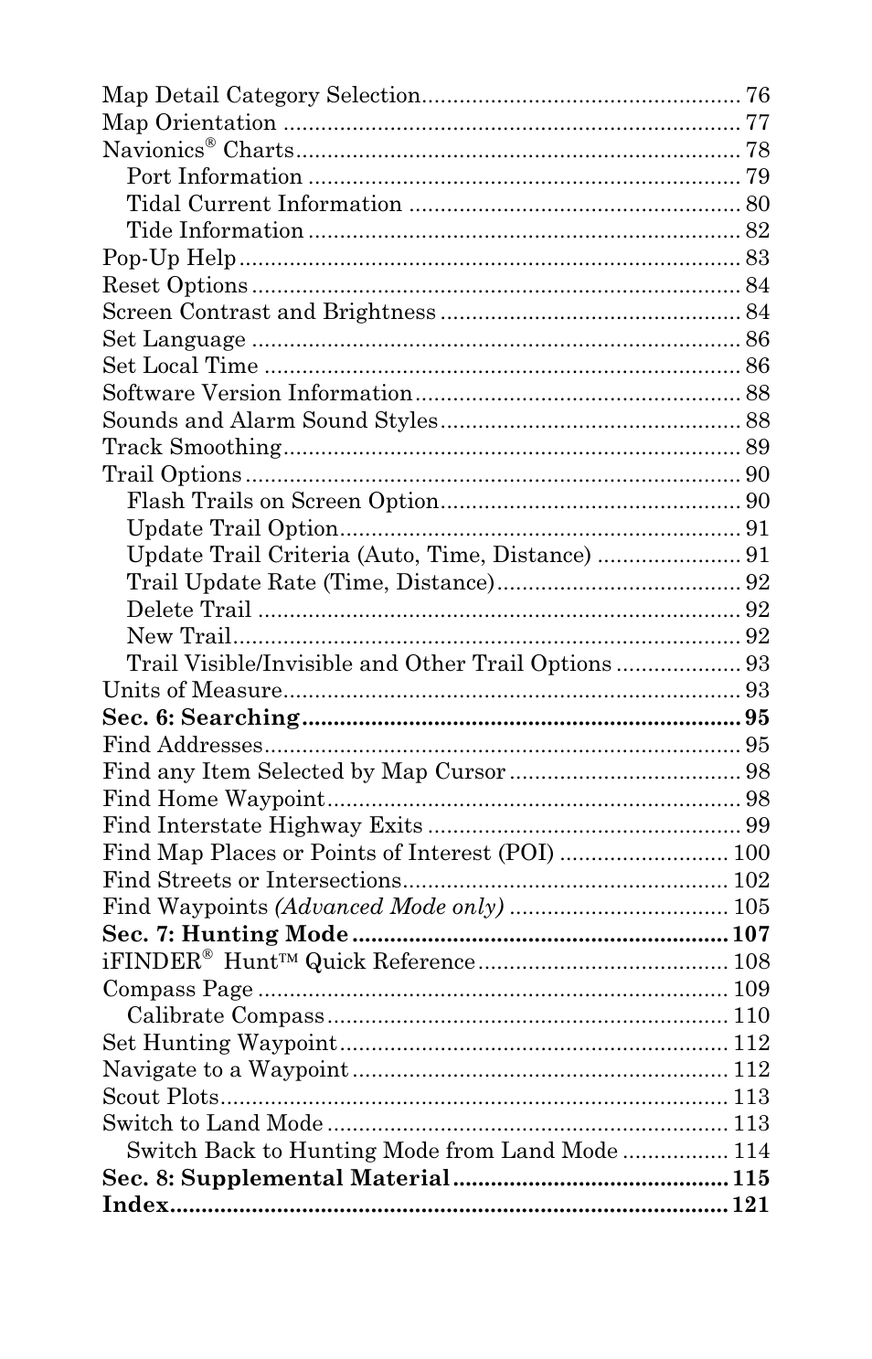 Lowrance electronic Handheld Mapping GPS Receiver User Manual | Page 6 / 140