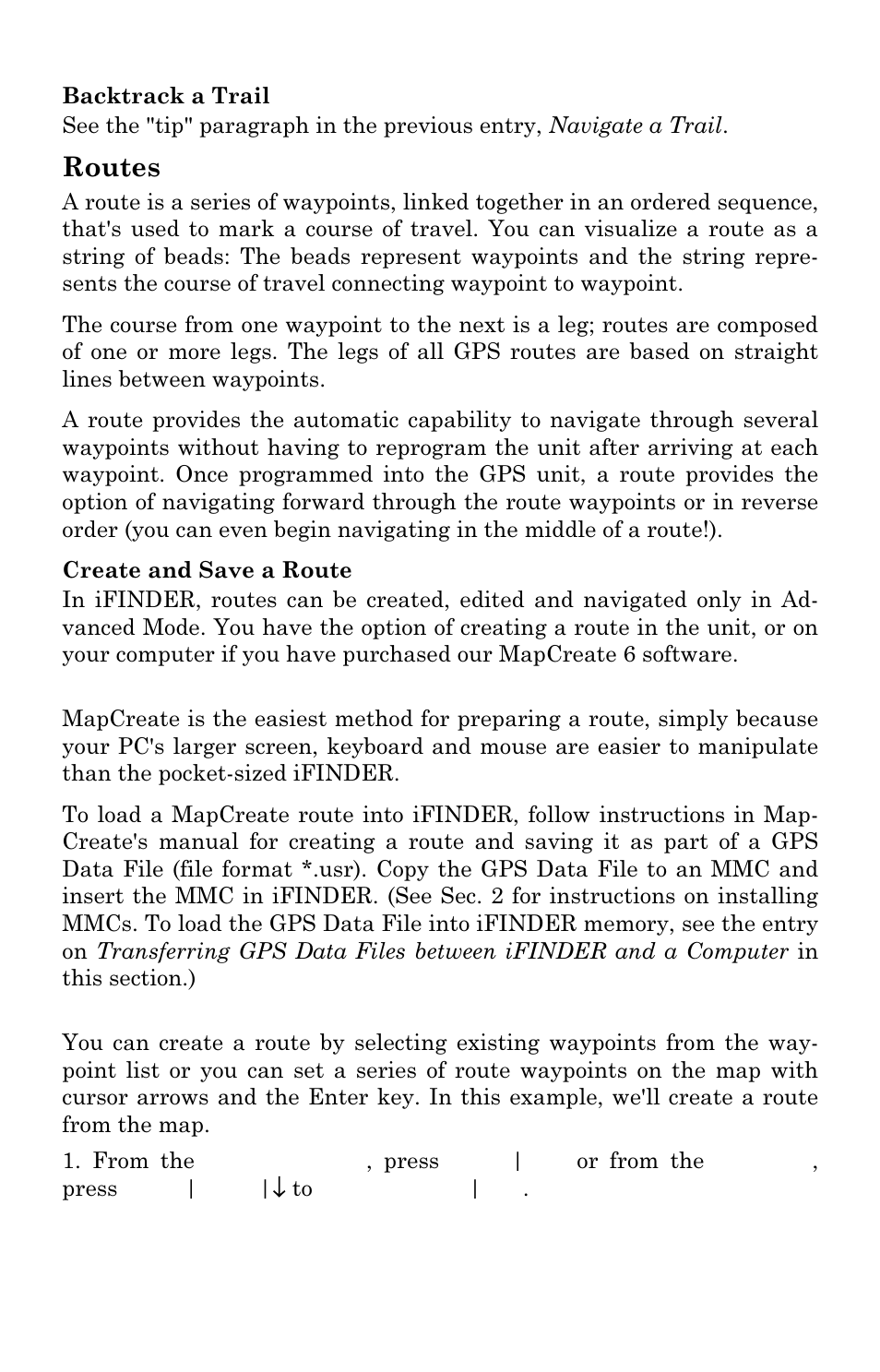 Routes | Lowrance electronic Handheld Mapping GPS Receiver User Manual | Page 62 / 140