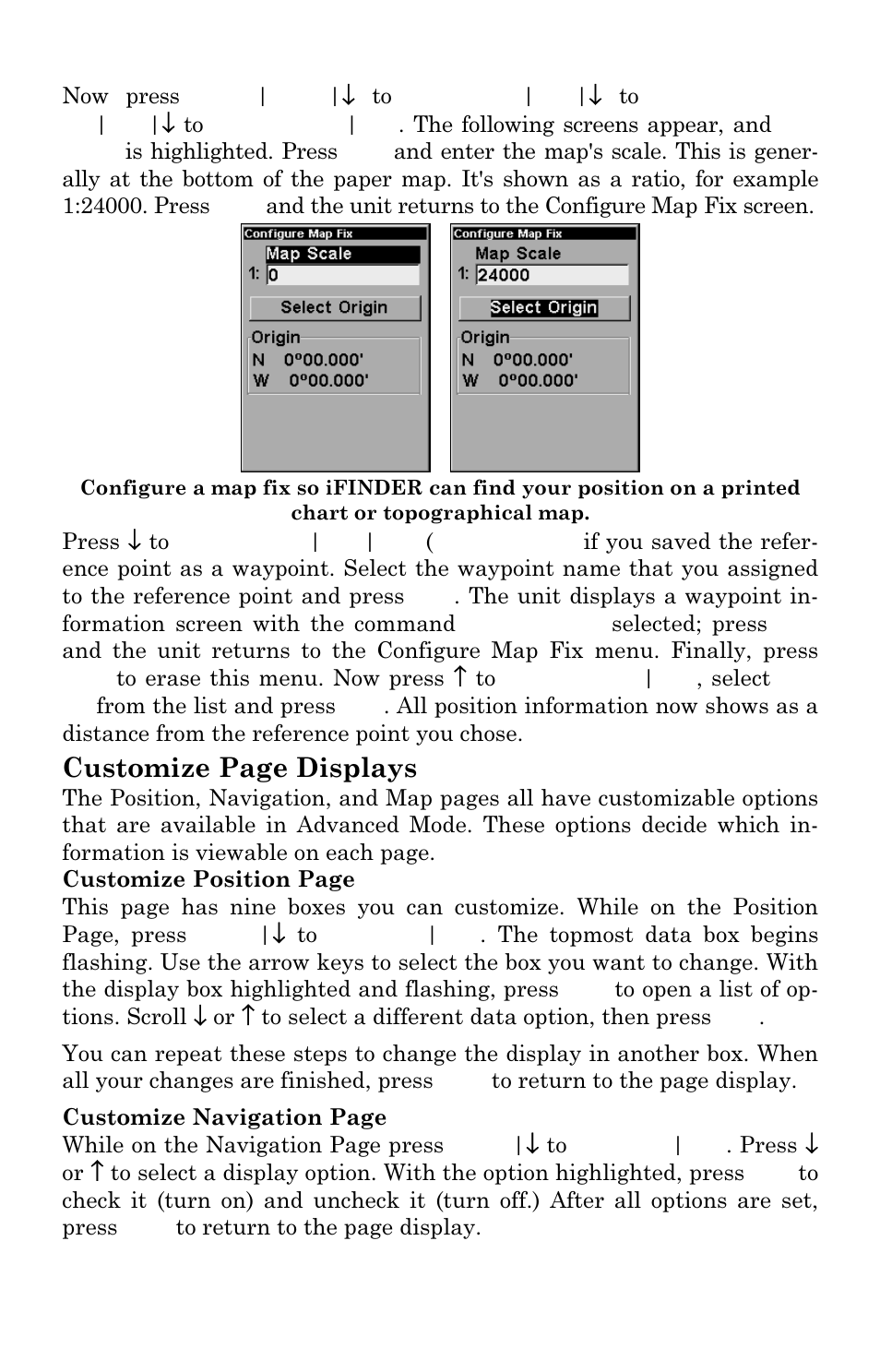 Customize page displays | Lowrance electronic Handheld Mapping GPS Receiver User Manual | Page 79 / 140