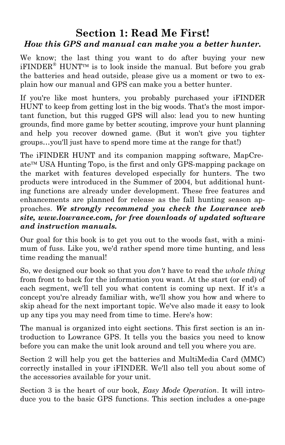 Lowrance electronic Handheld Mapping GPS Receiver User Manual | Page 9 / 140