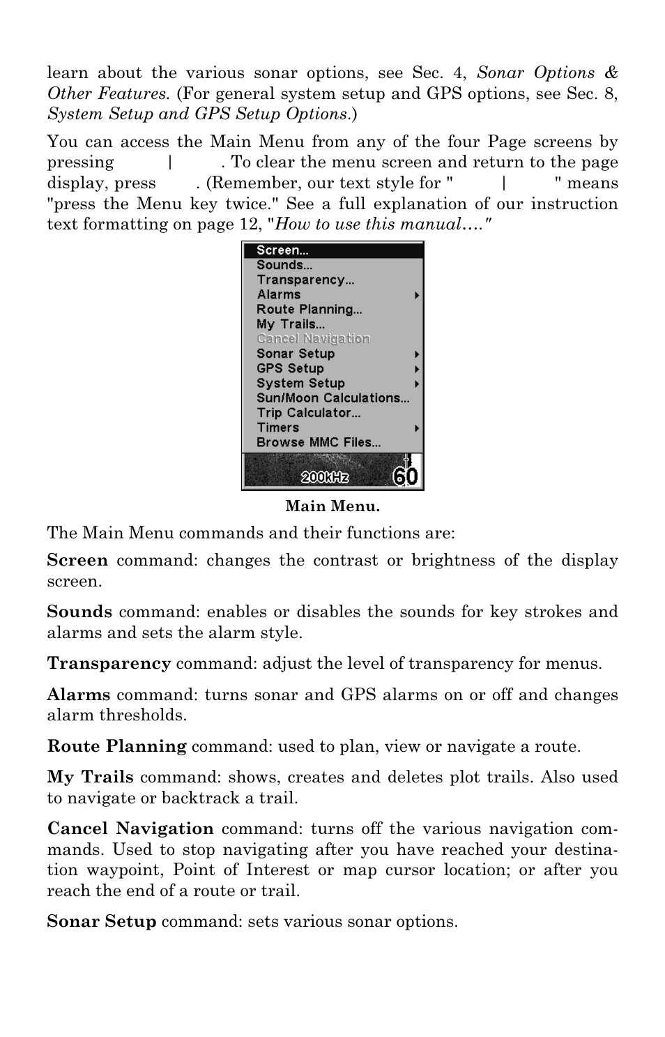 Lowrance electronic LMS 335C DF User Manual | Page 57 / 216