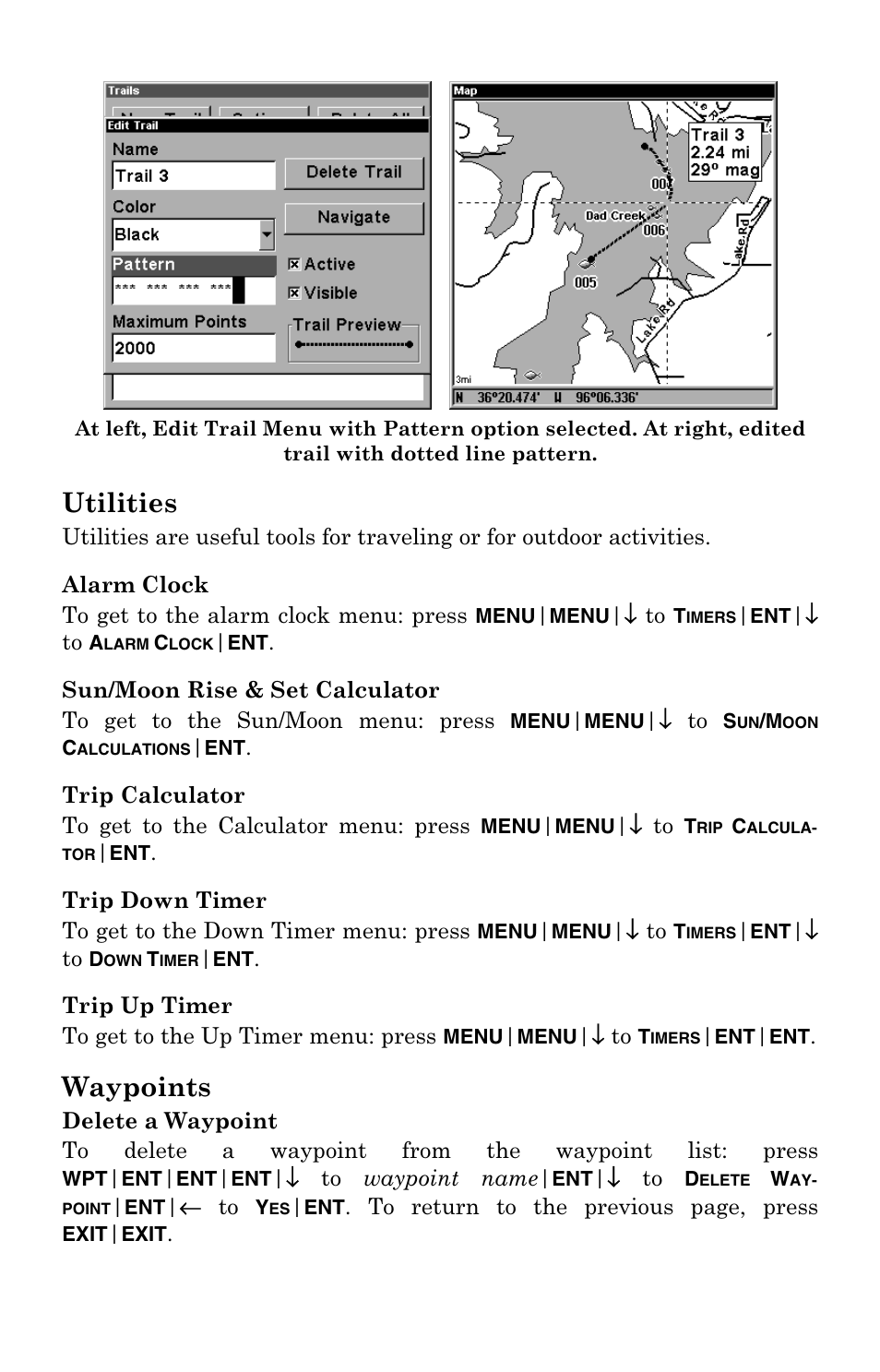 Utilities, Waypoints | Lowrance electronic GlobalMap 4800M User Manual | Page 69 / 132