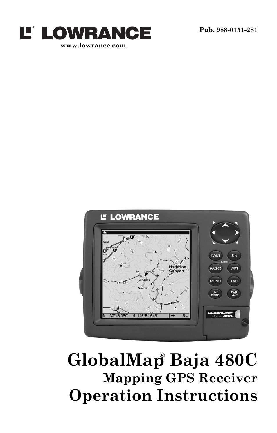 Lowrance electronic Lowrance GlobalMap Baja 480C User Manual | 140 pages