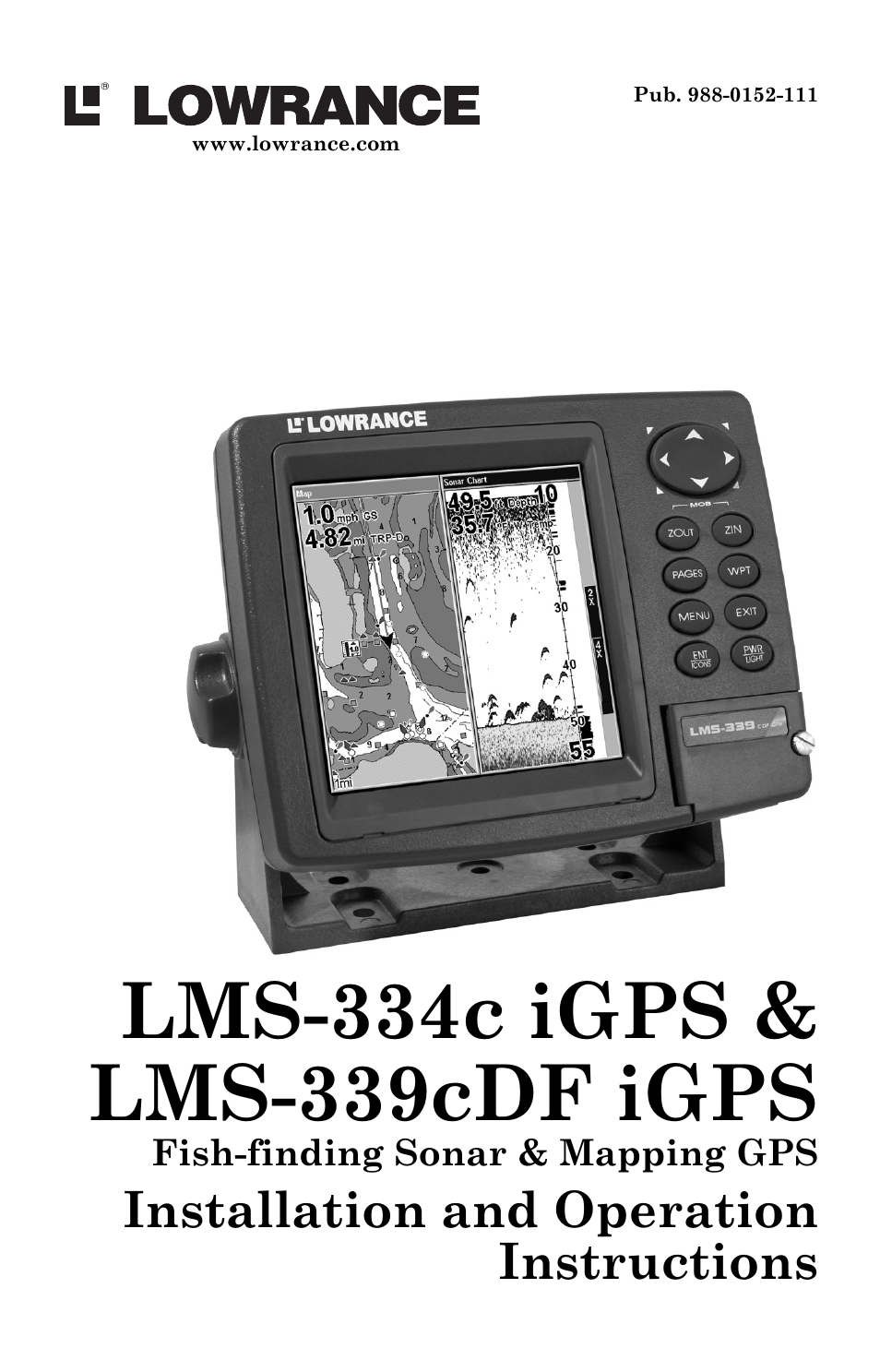 Lowrance electronic LMS-334c iGPS User Manual | 204 pages