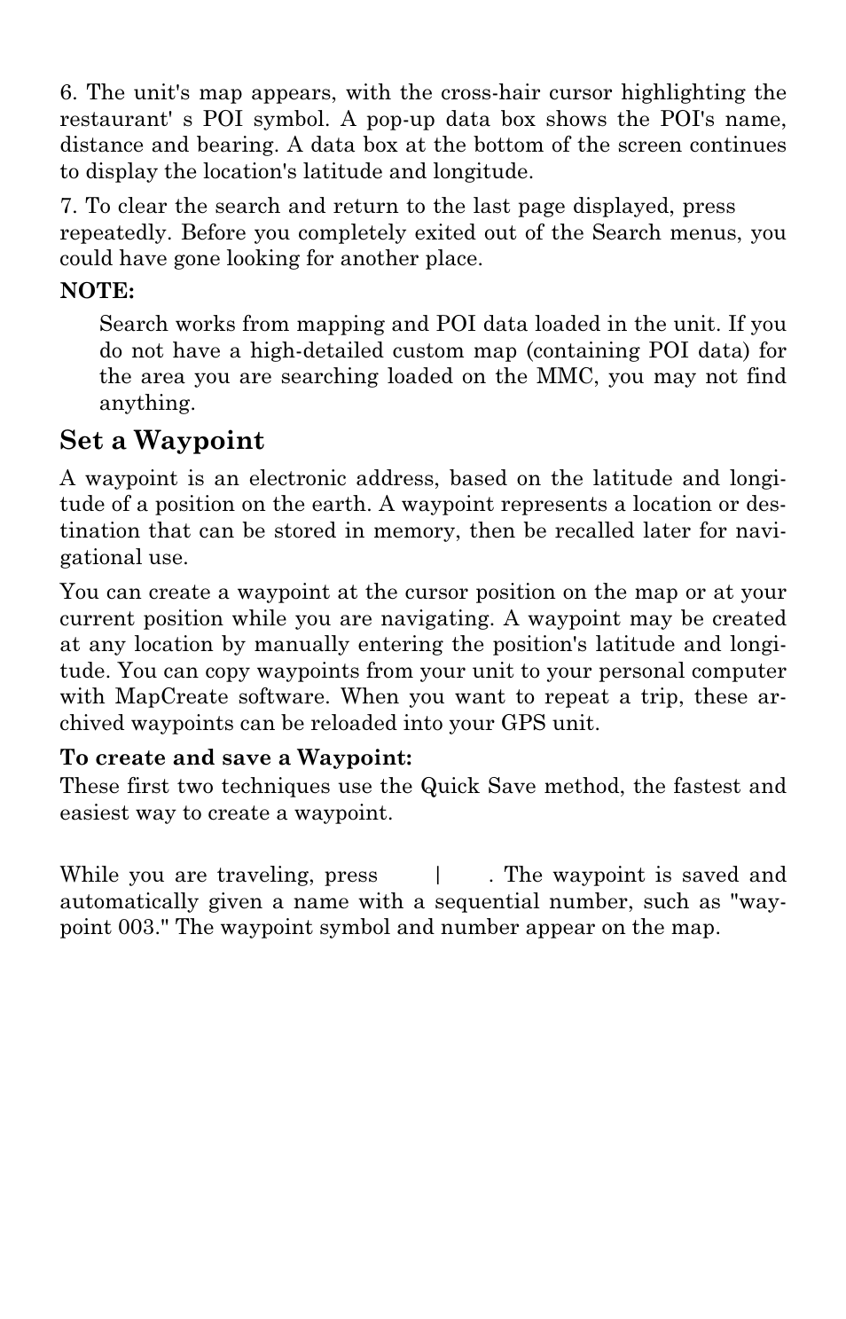 Set a waypoint | Lowrance electronic LMS-334c iGPS User Manual | Page 120 / 204