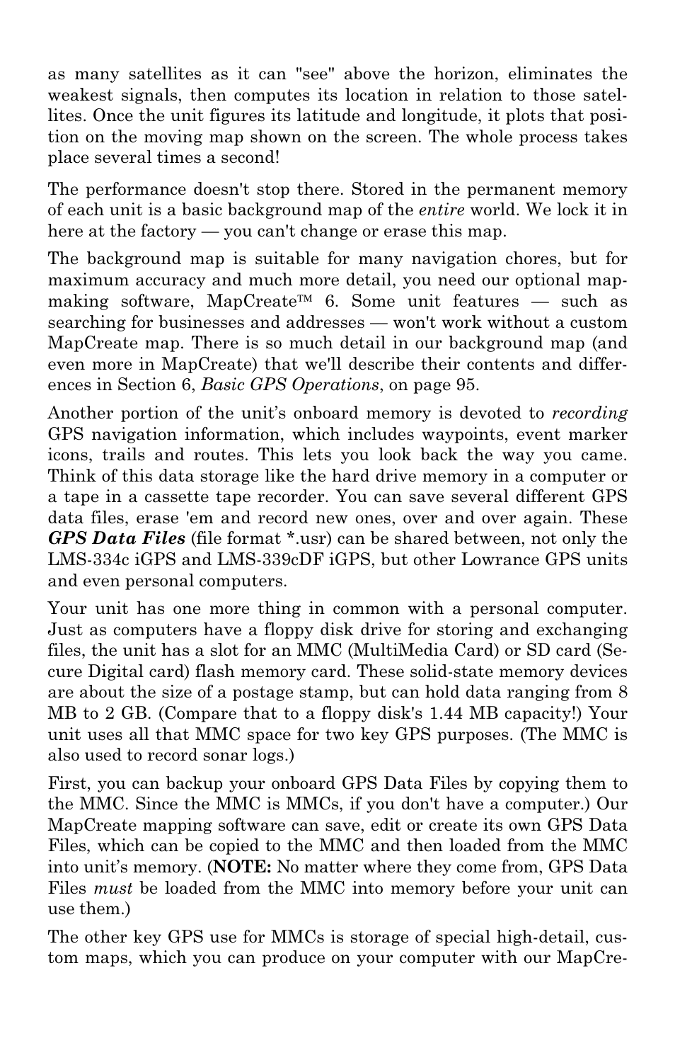 Lowrance electronic LMS-334c iGPS User Manual | Page 15 / 204