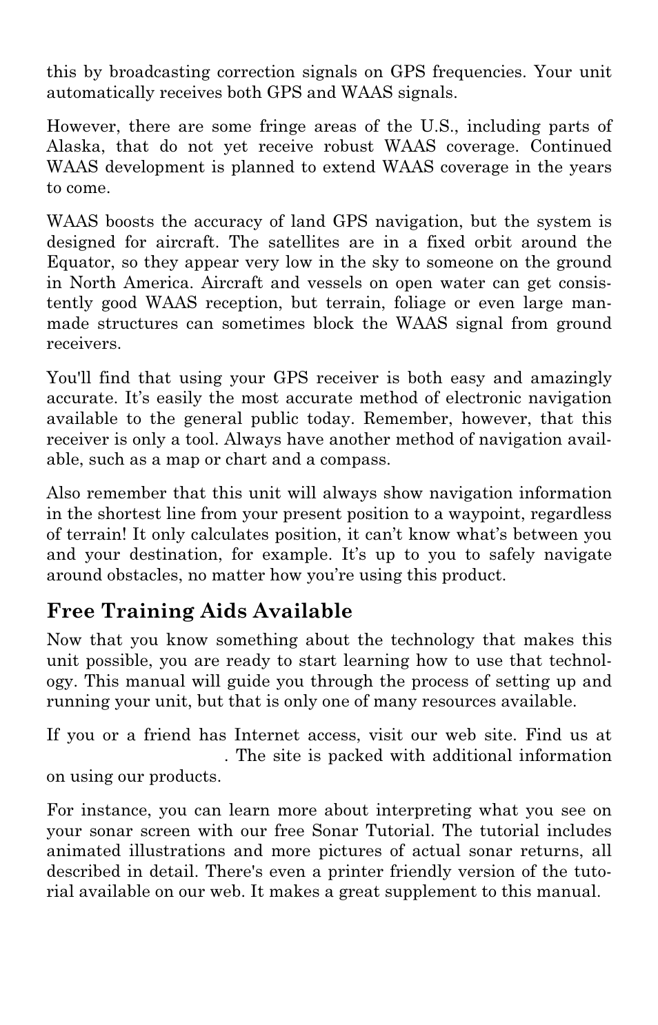 Free training aids available | Lowrance electronic LMS-334c iGPS User Manual | Page 18 / 204