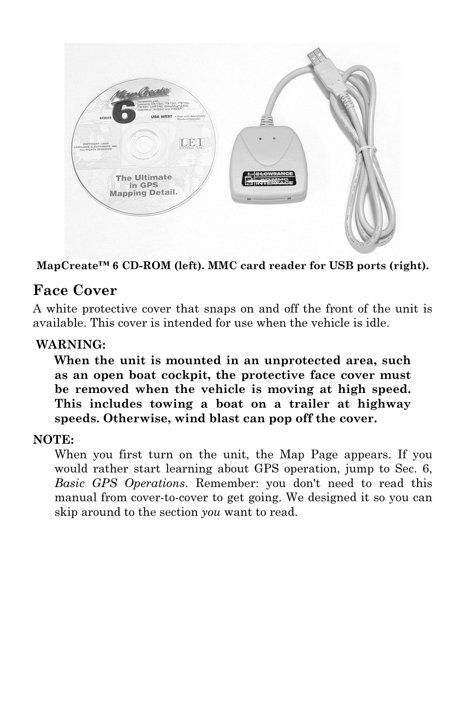 Face cover | Lowrance electronic LMS-334c iGPS User Manual | Page 48 / 204