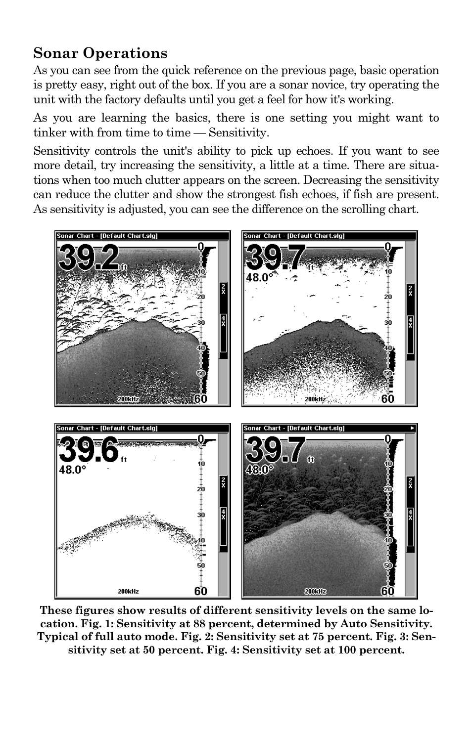 Sonar operations | Lowrance electronic LMS-334c iGPS User Manual | Page 58 / 204