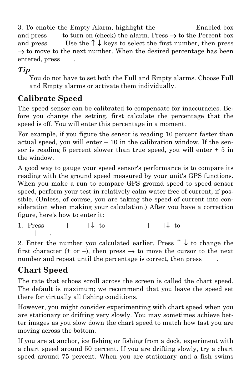 Calibrate speed, Chart speed | Lowrance electronic LMS-334c iGPS User Manual | Page 67 / 204