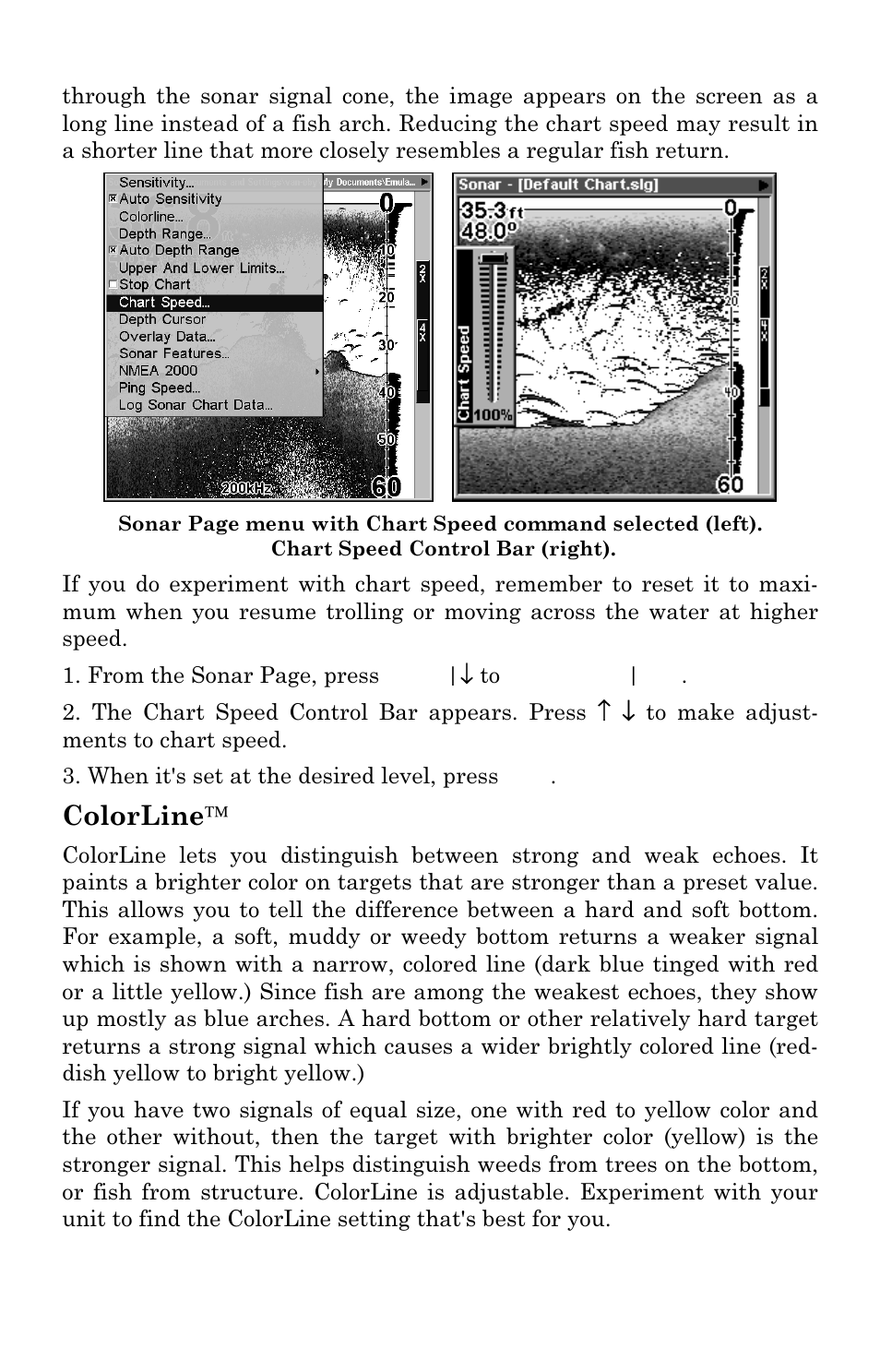 Colorline | Lowrance electronic LMS-334c iGPS User Manual | Page 68 / 204